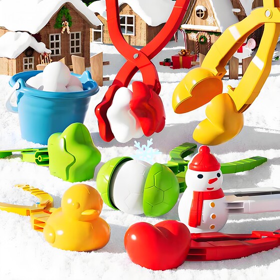 Children's snow play tools snowball clips snowball fight equipment duck winter snow artifact mold snow toys