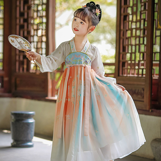Long Years Girls Hanfu Dress - Chinese Style Ancient Costume Long Years Girls Hanfu Dress - Chinese Style Ancient Costume