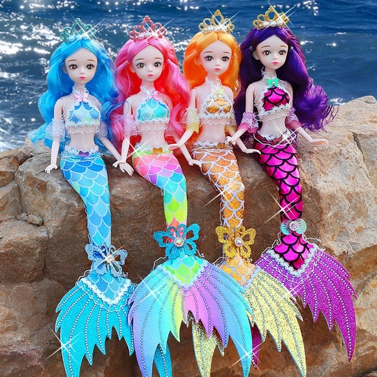 眠れる赤ちゃん人魚人形 - 女の子のためのプリンセスおもちゃ
