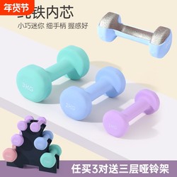 Solid Cast Iron Dumbbells for Women's Fitness, Home Use, Pure Iron Arm Slimming, Weight Loss, Men's Dormitory, Youth Student Equipment Set