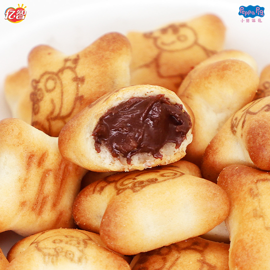 ペッパピッグ ハートクッキー 40g - ストロベリー、レモン