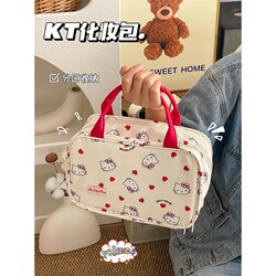 Partitioned Portable Makeup Bag for Women 2025 Large Capacity Waterproof Toiletry Bag Storage Bag Suitcase Three-Layer Commuter Bag