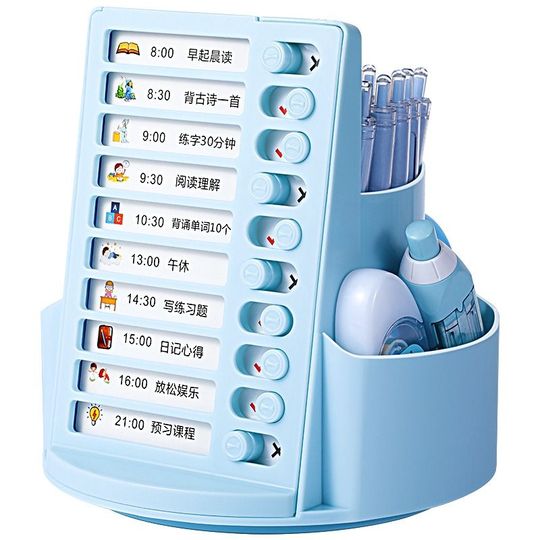 Huron Reception Pen On A Chain Desk Bank Counter Chain Link Blue Ink