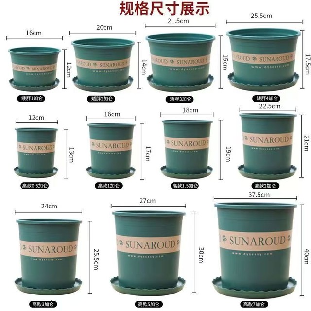 Flowerpot Plastic 2025 new succulent rose resin small green ivy high-end large gallon potted plant thickened breathable balcony
