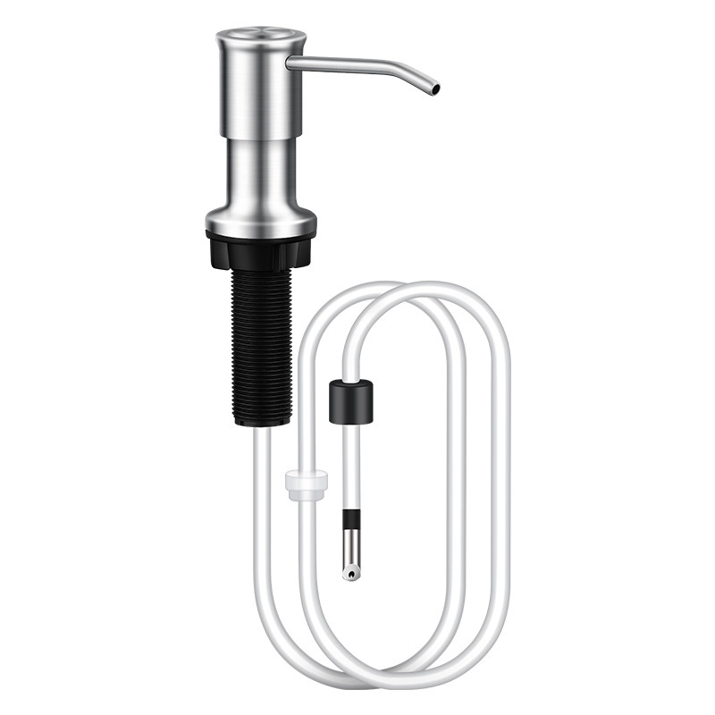 Pompa Di Ricambio Per Dispenser Sapone 28 Mm - In Acciaio Inox, Tubo 18 Cm, Per Bottiglie Vetro O Plastica