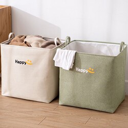 Household Dirty Laundry Basket, Foldable Fabric Large-Capacity Laundry Basket, Clothing and Toy Storage Basket, Laundry Storage Bin