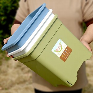 
Thickened square flower pot breathable root control potted rose hydrangea green mountain square durable extra-large plastic gallon