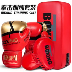 Boxing Gloves, Hand Targets, Punching Targets, Boxing Gloves, Kick Targets, Combination Set for Men, Women, and Children for Combat and Fighting Training