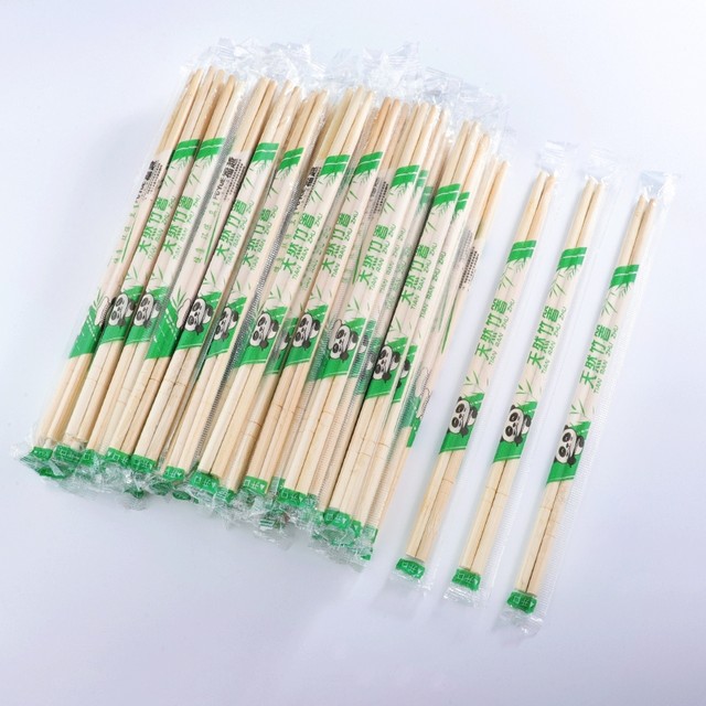 100 double disposable chopsticks food grade special bowls and chopsticks for home use commercial sanitary bamboo chopsticks wholesale independent packaging