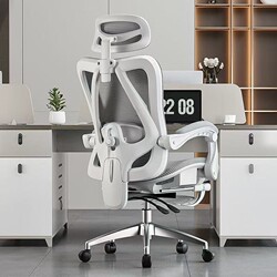 Ergonomic Chair, Waist-Protecting Computer Chair, Home Comfortable Chair for Long Sitting, Reclining Office Chair, Gaming Chair