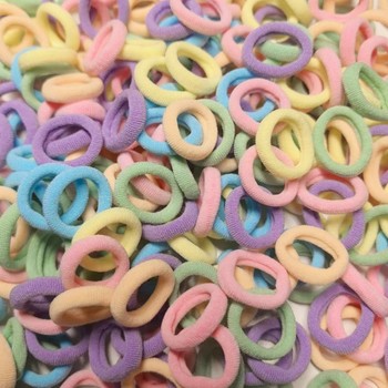 Baby rubber band female tie hair ring, child girl head rope, high elastic force, no harm hair rope girl hair jewelry headdress
