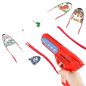 
Internet celebrity's popular ejection foam aircraft launcher gun throw children's outdoor sports toys luminous outdoor spin