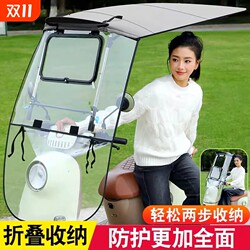 New style foldable, retractable and detachable electric vehicle awning