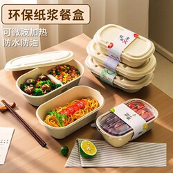 Disposable Lunch Boxes, Food-Grade Microwaveable Bento Boxes, Heated Takeaway Picnic Light Meals, Microwaveable