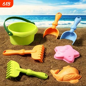 Children's beach toy baby seaside playing sand drama water sand drain outdoor digging earth sand turtle tool shovel barrel set