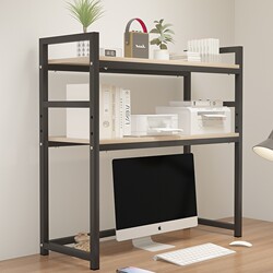 Iron Art Multi-Layer Storage Rack for Student Desks, Office Desktops, and Computer Monitor Risers