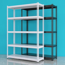Multi-Layer Angle Steel Storage Rack Display Shelf for Home Storage, Supermarket Storage, Iron Rack for Commercial Use, Multi-Purpose Floor-Standing Shelf