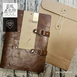 Soul Gift Original Handmade Vintage Notebook A5 Loose-Leaf Notebook Journal Birthday Gift