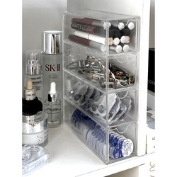 Color Contact Lens Storage Box Daily Disposable Contact Lens Cabinet Cosmetics Large Capacity Storage Rack Multiple Pairs Transparent Portable Box