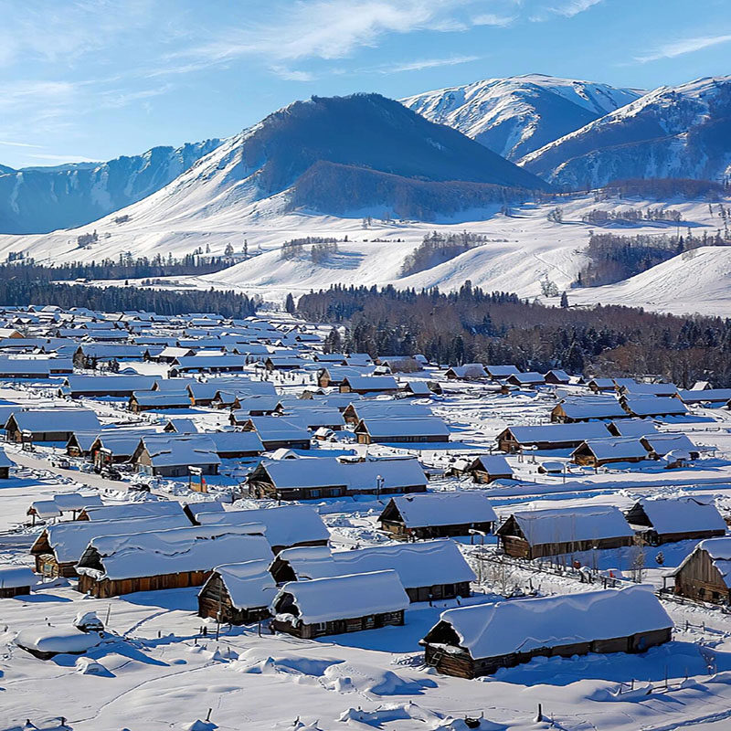 新疆旅游阿勒泰喀纳斯禾木白哈巴吉克普林海上魔鬼城将军山5日嗨
