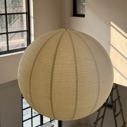 Interesting Lighting Modern Nordic Hay Ball Paper Art Chandelier Noguchi Isamu Villa Open-Air Living Room Hall Main Light