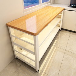 Kitchen Storage Rack, Extended Countertop, Vegetable Cutting Workbench, Floor-Standing Multi-Layer Storage Rack, Microwave Oven Multi-Functional Shelf