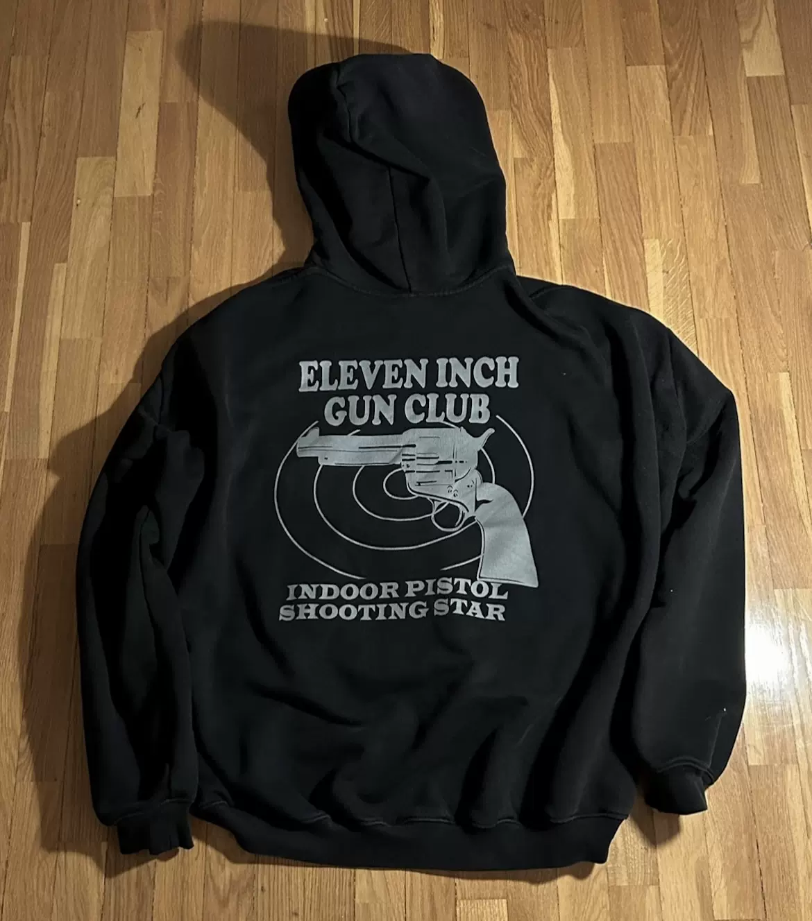 vetements 17fw eleven inch gun club target hoodie 手枪俱乐部-Taobao