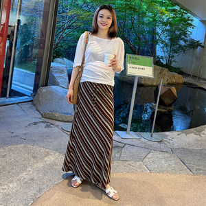 
Maternity skirt warm Cuban style holiday skirt long 2026 new summer maternity wear