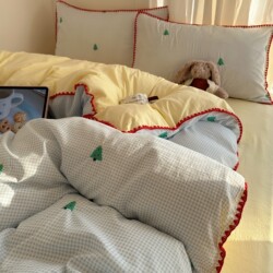 Class a Bedding Four-Piece Set Pure Cotton 2026 New Style Duvet Cover Bed Sheet Quilt Cover Student Dormitory Three-Piece Set 3