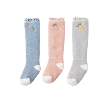 Paipai baby cartoon baby socks autumn and winter anti -wool ring
