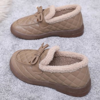 
Women's winter new plush cotton shoes, fashionable beanie shoes, mother's cotton shoes, non-slip warm snow boots