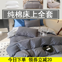 Four-Piece Quilt Set, Bed Sheet, Duvet Cover, Pure Cotton Bedding Set, Complete Set of Bedding, Summer Quilt, Pillow, Winter Thickened