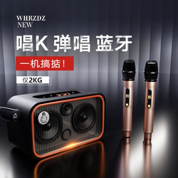 Home Ktv Bluetooth Speaker Musical Instrument Singing Wireless Outdoor Portable High-Volume Subwoofer Home Audio Microphone