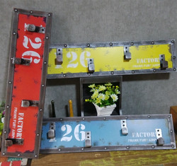 Zakka Miscellaneous Goods, Accessories, Clothing Store Wall Decoration Hooks, Coat Hooks 126, European and American Style, Nostalgic Retro Wooden Memory