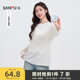 Sanfu Long Sleeve T-shirt 2025 new summer full-page pattern sunshade shirt girl age-reducing thin top women's clothing
