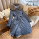 Winter raccoon fur collar trendy hooded version A version two sides wearing parka down jacket women 868 Yao
