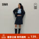 
[Same style in the mall] Semir skirt for women's college style contrasting elastic waist autumn 2025 new high-waist pleated skirt