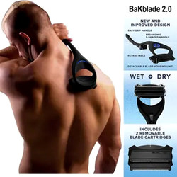 Long-Handled Back Hair Remover Body Grooming Foldable Painless Body Shaver Manual Shaving Hair Remover