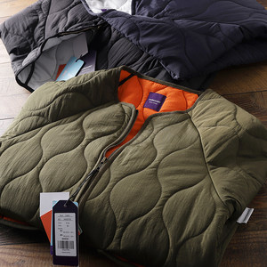 Recommended recommendation! Technology cotton cotton Japanese retro men and women couples, collarless inner cotton jackets, versatile jackets
