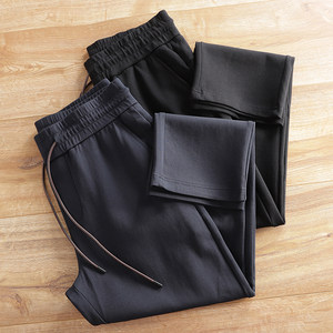 Italian Z series + high-end liquid ammonia mercerized 100 cotton! New autumn products for men's elastic waist knitted trousers