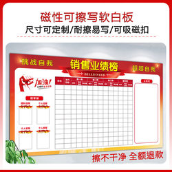 Sales Performance Ranking Honor List Pk List Dragon Tiger Hero List Magnetic Soft Whiteboard Wall Sticker Bulletin Board Erasable