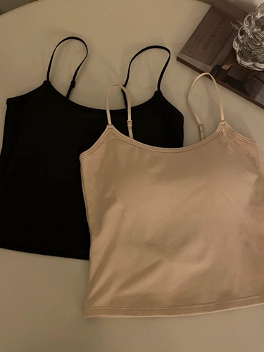 Весенний топ с чашечками, белая черная базовая майка топ, в американском стиле, красивая спина