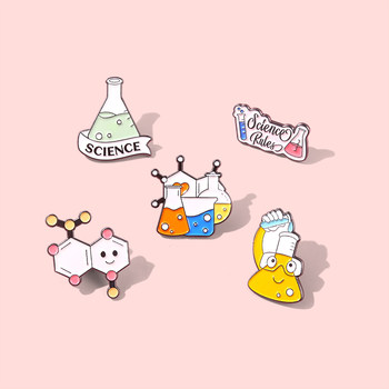 Science Chemistry Elements Brooch Badge Couple Bag