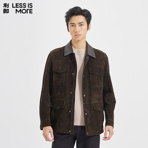 
[Suede] Lilang Youth Business Mall same style genuine leather jacket 2026 spring men's light luxury jacket