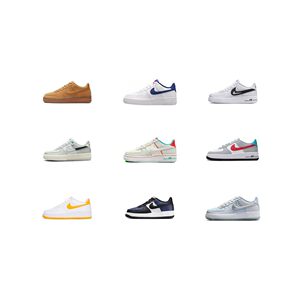
[Climbing] Nike Air Force 1 fashionable, comfortable, shock-absorbing and wear-resistant low-top children's sneakers multi-color teenagers