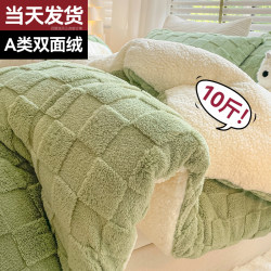 Milk Lamb Wool Blanket, Thickened and Warm, Winter Quilt, Nap Blanket, Sofa Cover Blanket, Quilt Core, Cotton Quilt, Winter Quilt, Spring and Autumn Quilt