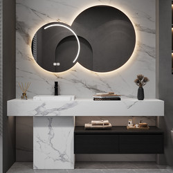 Bathroom Cabinet Set with Integrated Washbasin, Sink, and Ceramic Basin