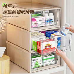 Transparent Medicine Box, Medicine Storage Box, Drawer-Type Medicine Storage Cabinet, Household Storage Rack, Medicine Box, Multi-Layer Family Storage