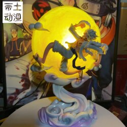 One Piece Benmoon Nika Luffy Glowing Gk Figure Anime Statue Model Desktop Ornament Birthday with Soil Animation