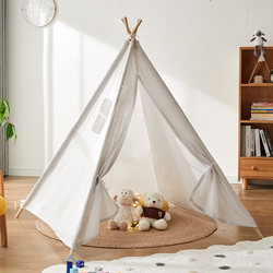 Trendy Picnic Tent for Children, Photography Indoor Fabric Props, Park Outing White Magic House